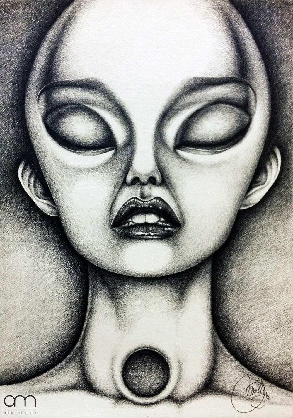 “Hypothesis” - 25/36 cm; pencil on paper;